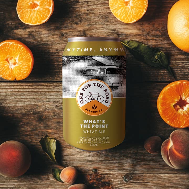 One For The Road Brewing - Wholesale Non-Alcoholic Beer - What's The Point Wheat Ale NA Beer 4x6 pack 355ml cans