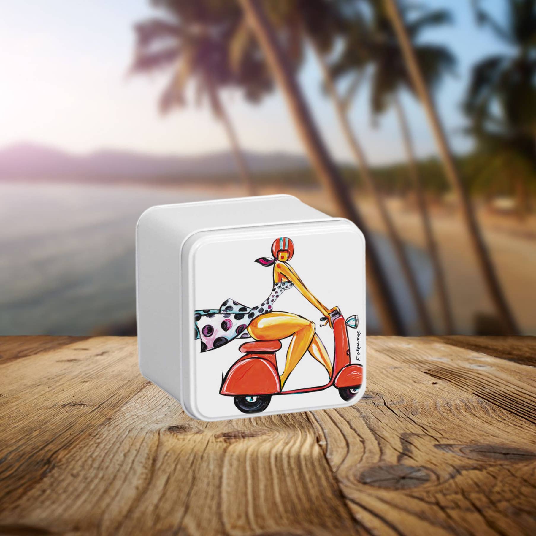 Printbox - Wholesale Ornament - Cube Box by Artist François Groslière