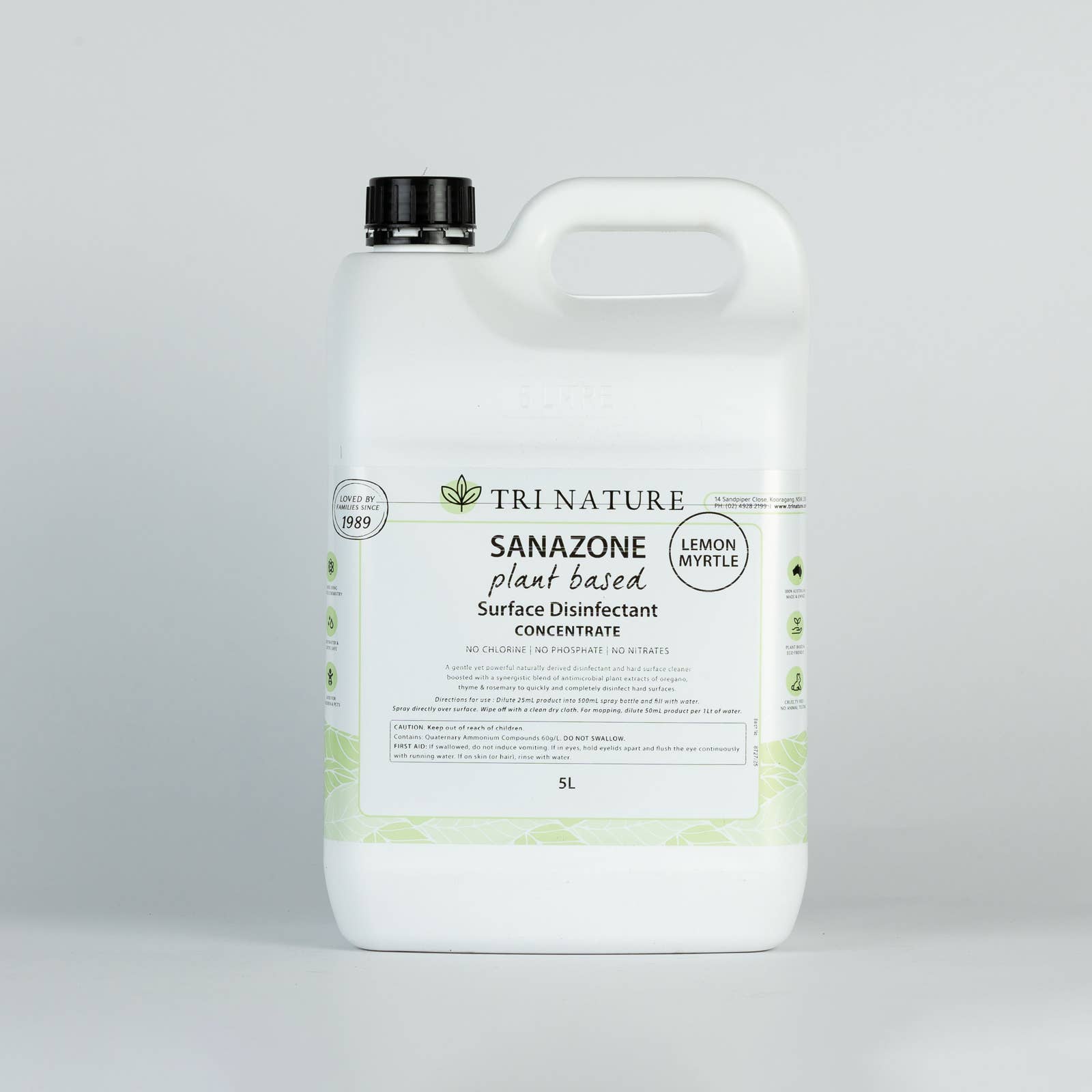 Tri Nature - Wholesale Multi-Surface Cleaner - 5L Disinfectant Concentrate Bulk1