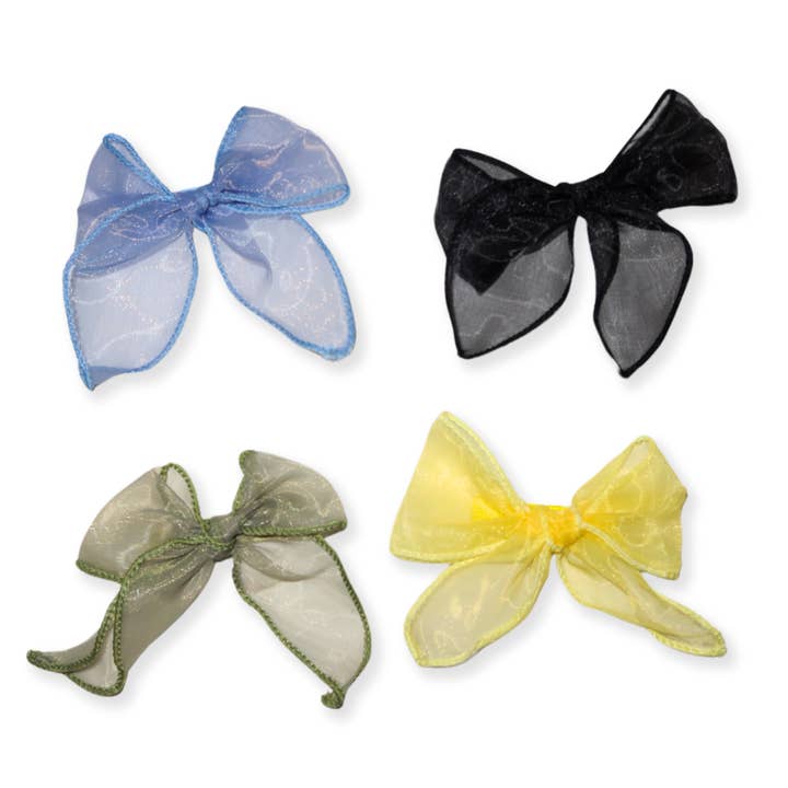 Wholesale TRENDING: Satin Bow Hair Clips Stylish Accessory Wholesale TRENDING: Satin Bow Hair Clips Stylish Accessory