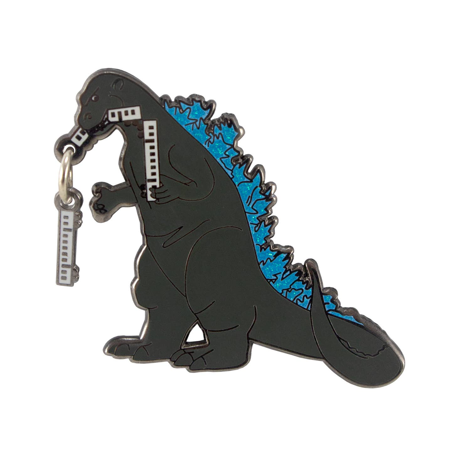 BxE Buttons X StaciaMade - Wholesale Lapel Pin/Button - Godzilla [Atomic Glitter or Cartoon] (enamel pin)0