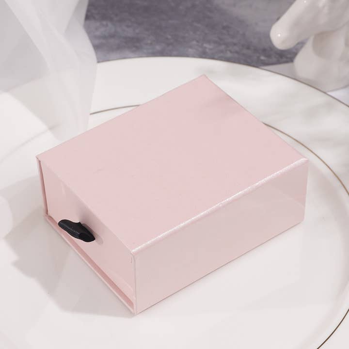Zakka - Wholesale Jewelry Box/Organizer - High Quality Jewelry Drawer Box Ribbon Pull Blush Pink