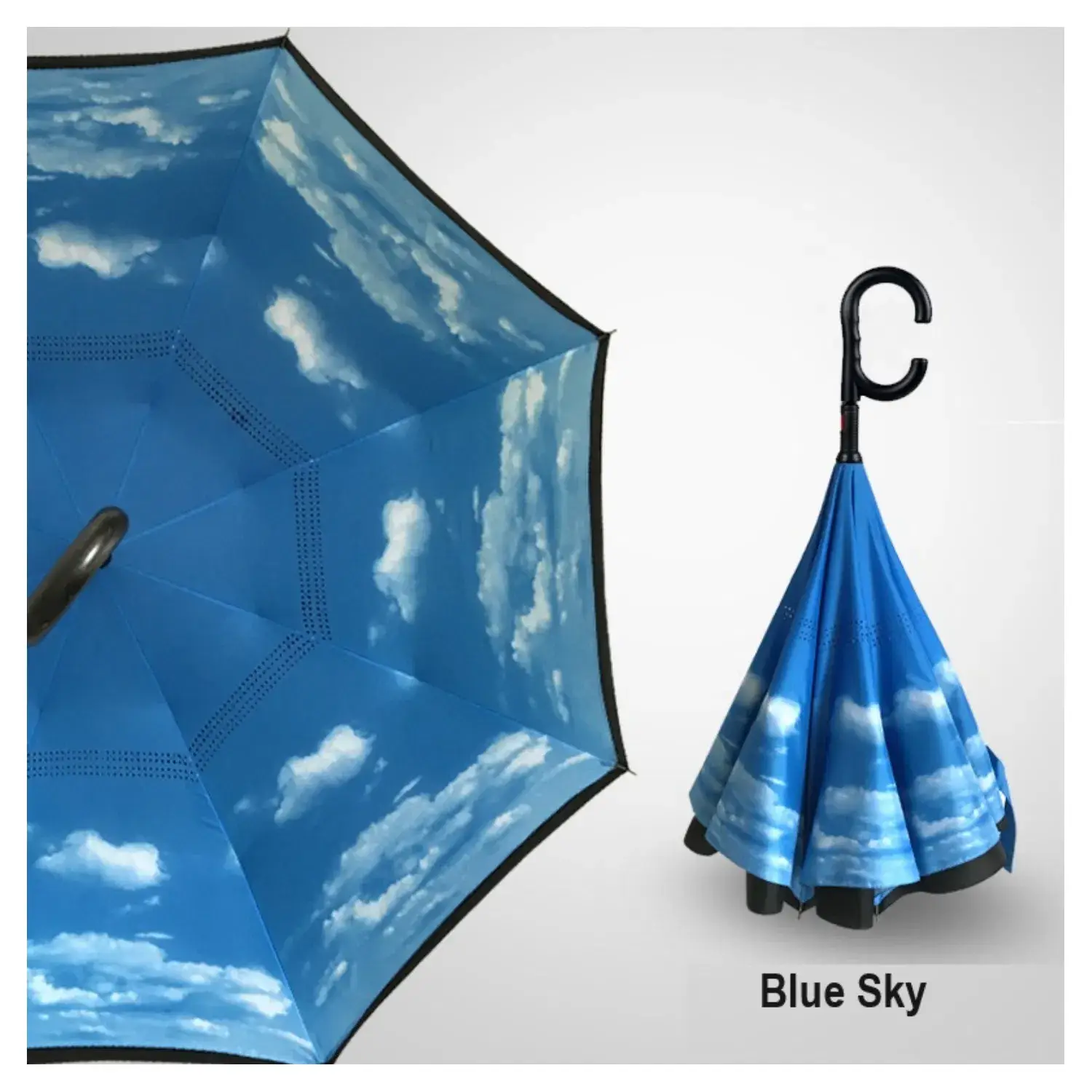 Superbia - Wholesale Umbrella - Women's - Inverted Automatic-Opening Printed Upside Down Umbrella1