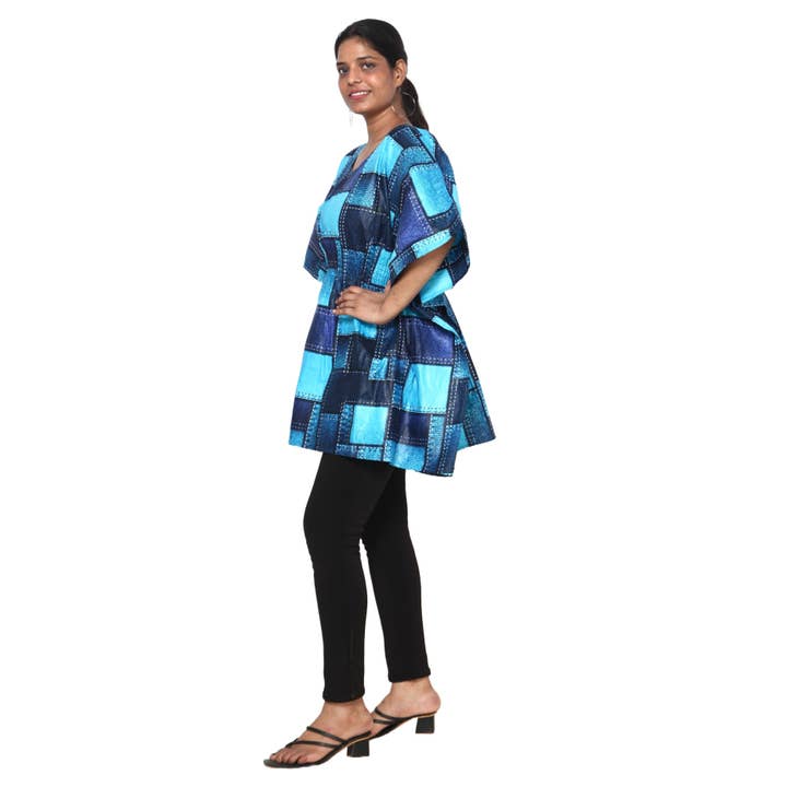 African Stars - Wholesale Kaftan - Women's - Women's Half Kaftan With Elastic Waist -- FI-P1410