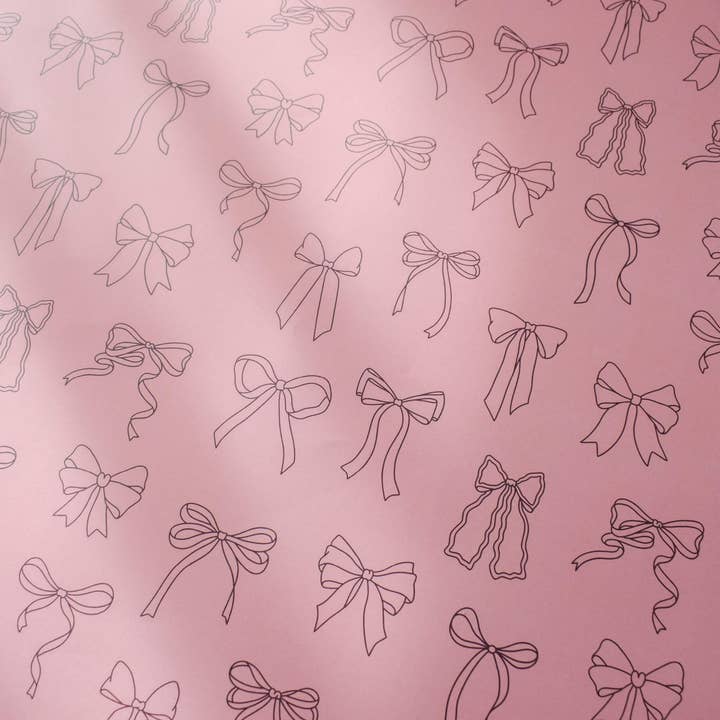 Pink Bows Gift Wrap for wholesale by Jennifer Tune