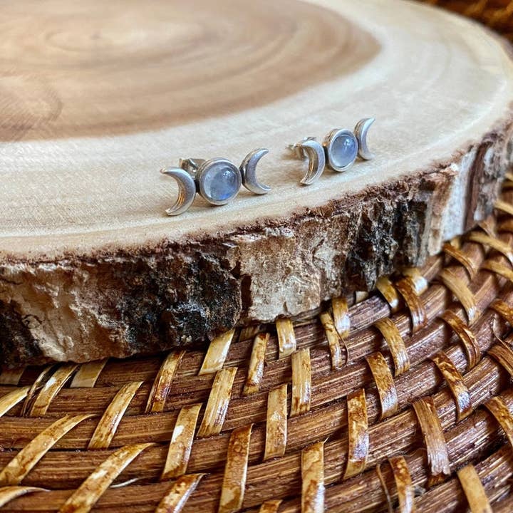 Mondstein-Mondphasen-Ohrringe für den Großhandel von Livin Freely