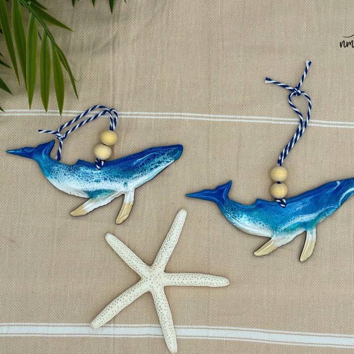 NMinnick Designs - Wholesale Ornament - Humpback Whale Beach Ornament4