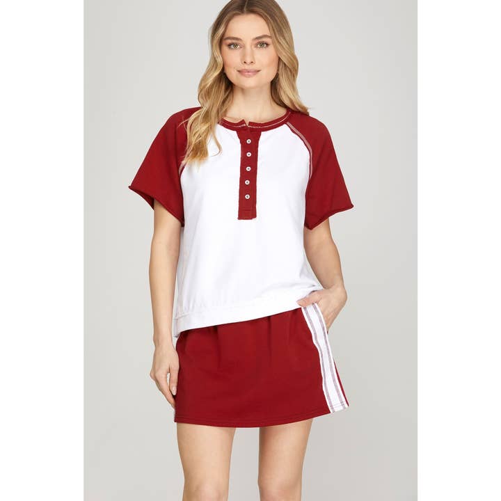 SPIL DAG STRIKKET KNAP OP FARVE BLOKERET TOP for engroshandel hos STYLE USA