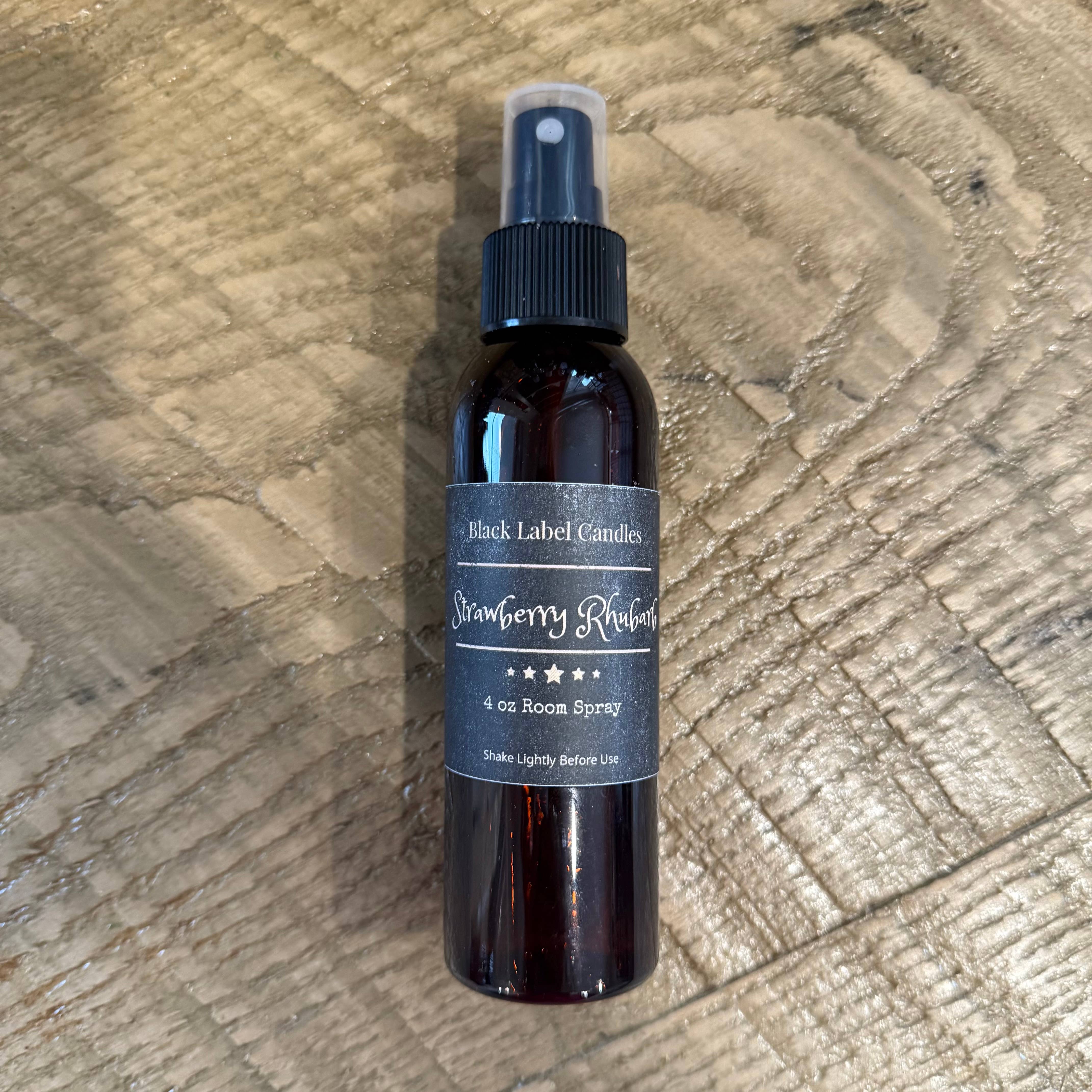Black Label Candles - Venta al por mayor Espráis para interior y ropa de cama - Fresa Ruibarbo | Spray para Habitación | 118 ml0