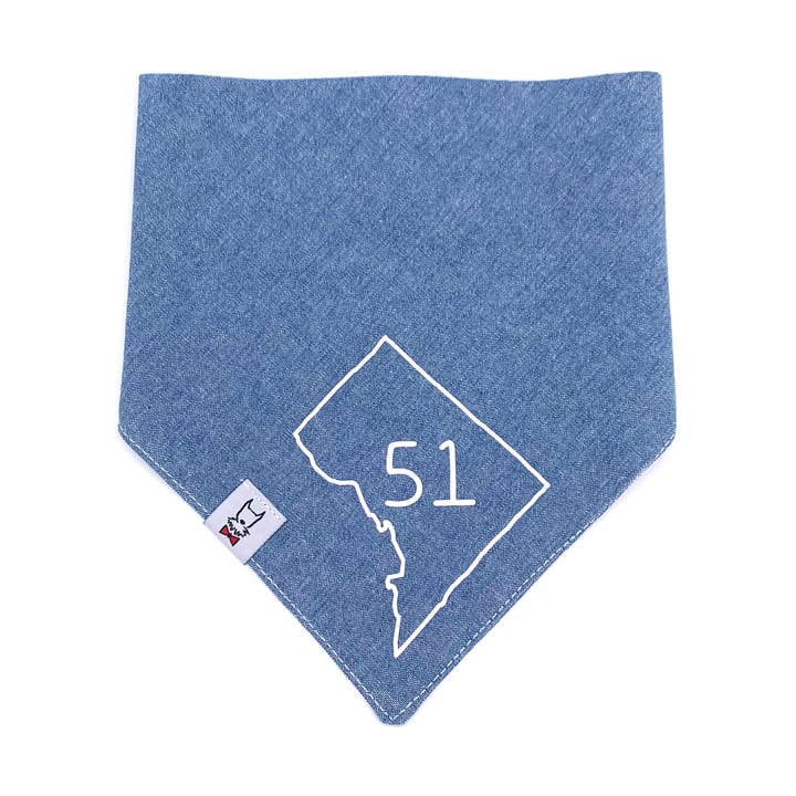 D.C. Statehood Dog Bandana for wholesale by Winthrop Clothing Co.