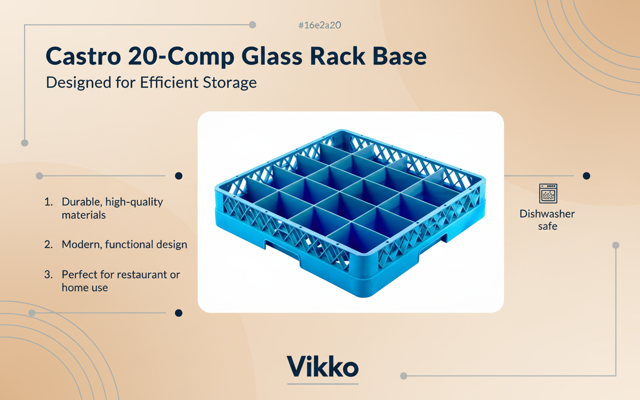 Kadra Kitchenware - Wholesale Kitchen Storage/Organizer - Castro 20-Comp Glass Rack Base3