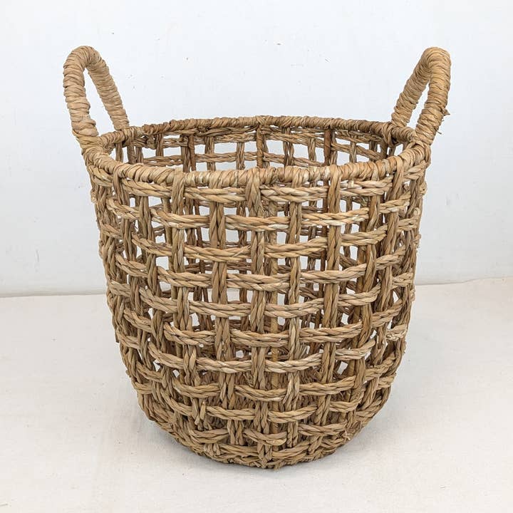 Hogla Græs Vasketøj-/Opbevaringskurv for engroshandel hos BaSE Handicrafts Ltd.