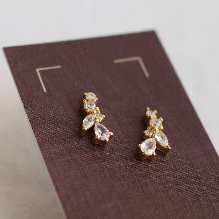 Silk Purse, Sow's Ear - Wholesale Stud/Post Earrings - Fairy Wing Tiny Petal Leaf Stud Earrings1