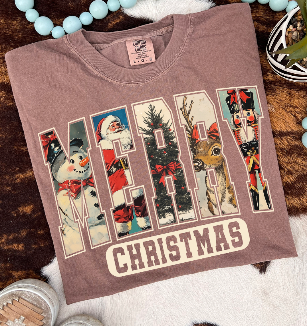 THE LATTIMORE CLAIM - Wholesale Graphic Sweatshirt - Women's - Vintage Merry Christmas1