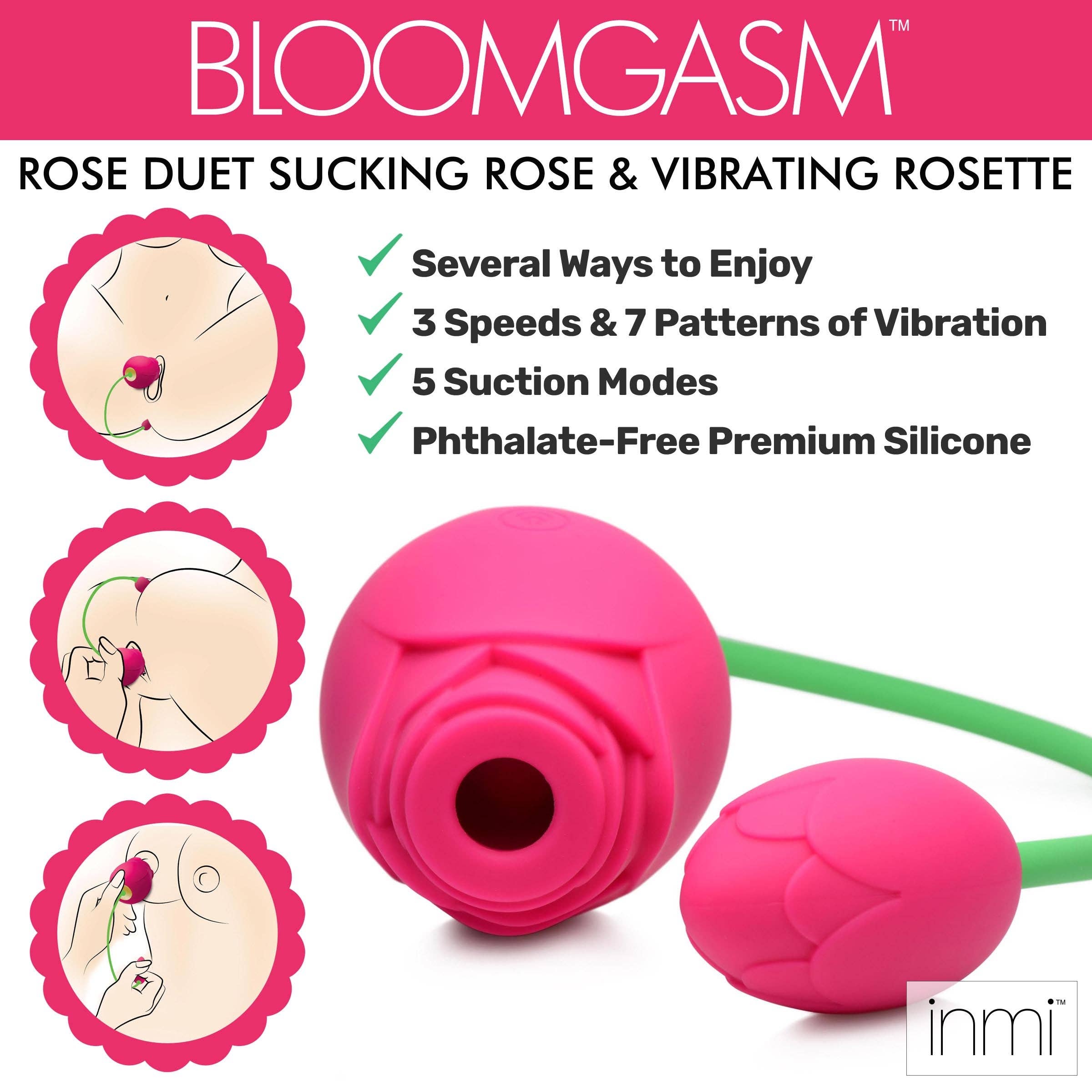 Shegasm Toys - Vente Sex toys - Bloomgasm Rose Duet Rose à sucer et rosette vibrante3