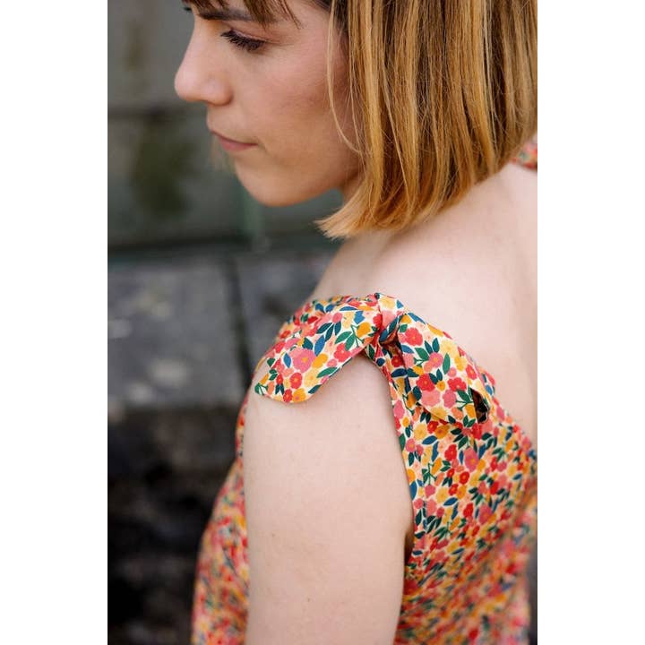 Fleurs Flowers Joy knotted strap nursing top for wholesale on Faire5