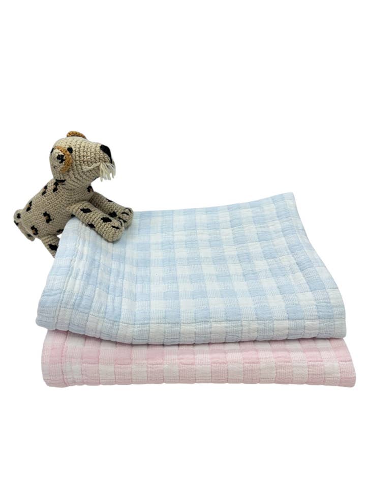 7016 - Coperta per Bambini a Quadretti Gingham per la vendita all'ingrosso da parte di A Soft Idea