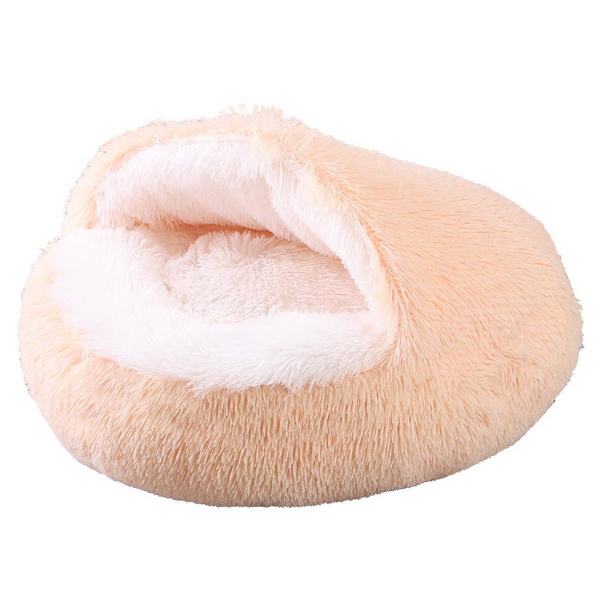 PAWPAWwholesale - Wholesale Pet Bed - Cat/Dog - Semi-Enclosed Cat Bed, Plush Round Pet Mat_CWMM52751