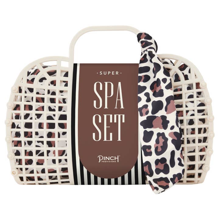 Super Spa Set | Leopard, Self-Care, Holiday Gifts for Her for wholesale by Pinch Provisions