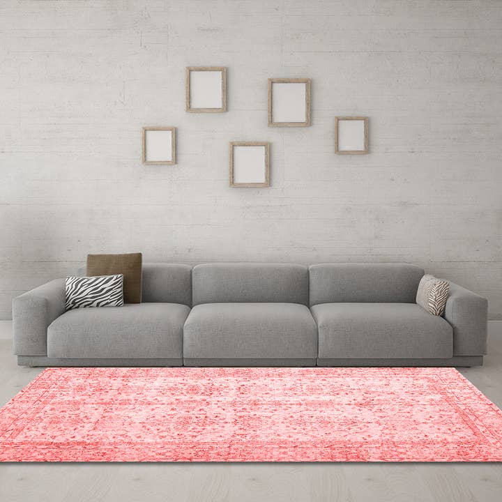 Maskinvaskbare persiske røde traditionelle områdetæpper for engroshandel hos Ahgly