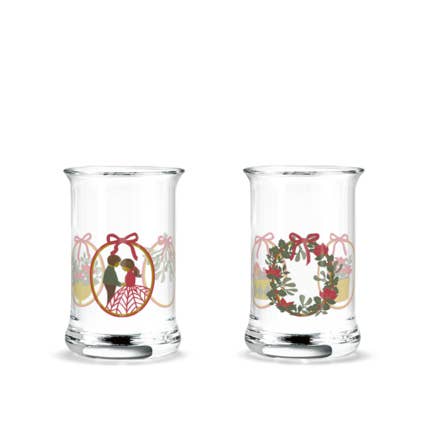 Holmegaard Christmas - 2025 - Dram Shot Glasses - Set of 2 for wholesale by Danish Design Collective