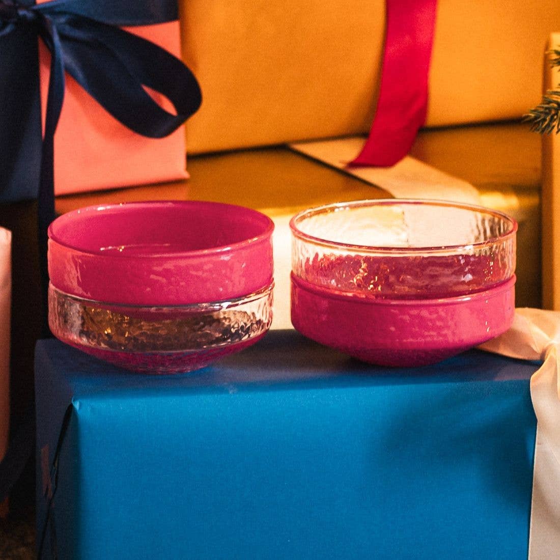 Brût Home and Glassware - Vente Bol de service - Ensemble de 4 bols Claude | rose2