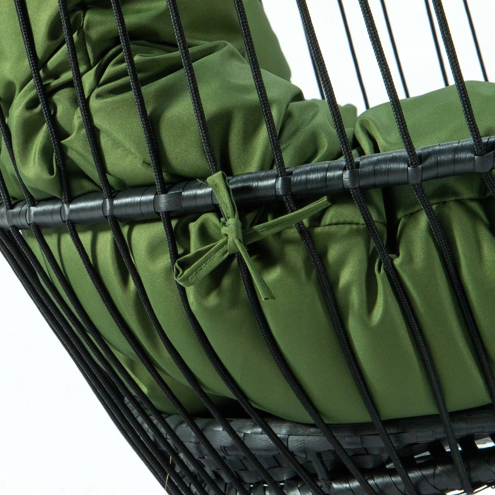 LeisureMod - Wholesale Egg Chair - Wicker 2 Person Double Folding Hanging Egg Swing Chair88