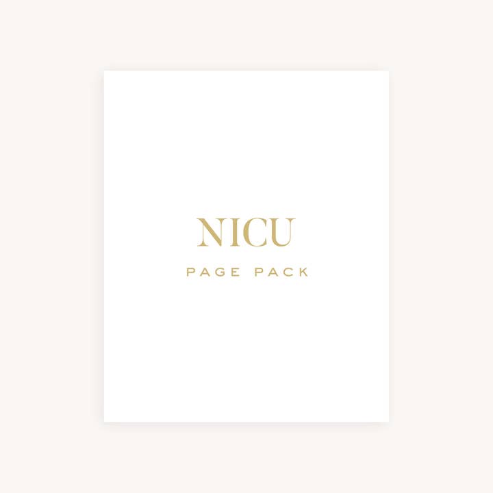 Baby Book Page Pack - NICU for wholesale by Simplified by Emily Ley