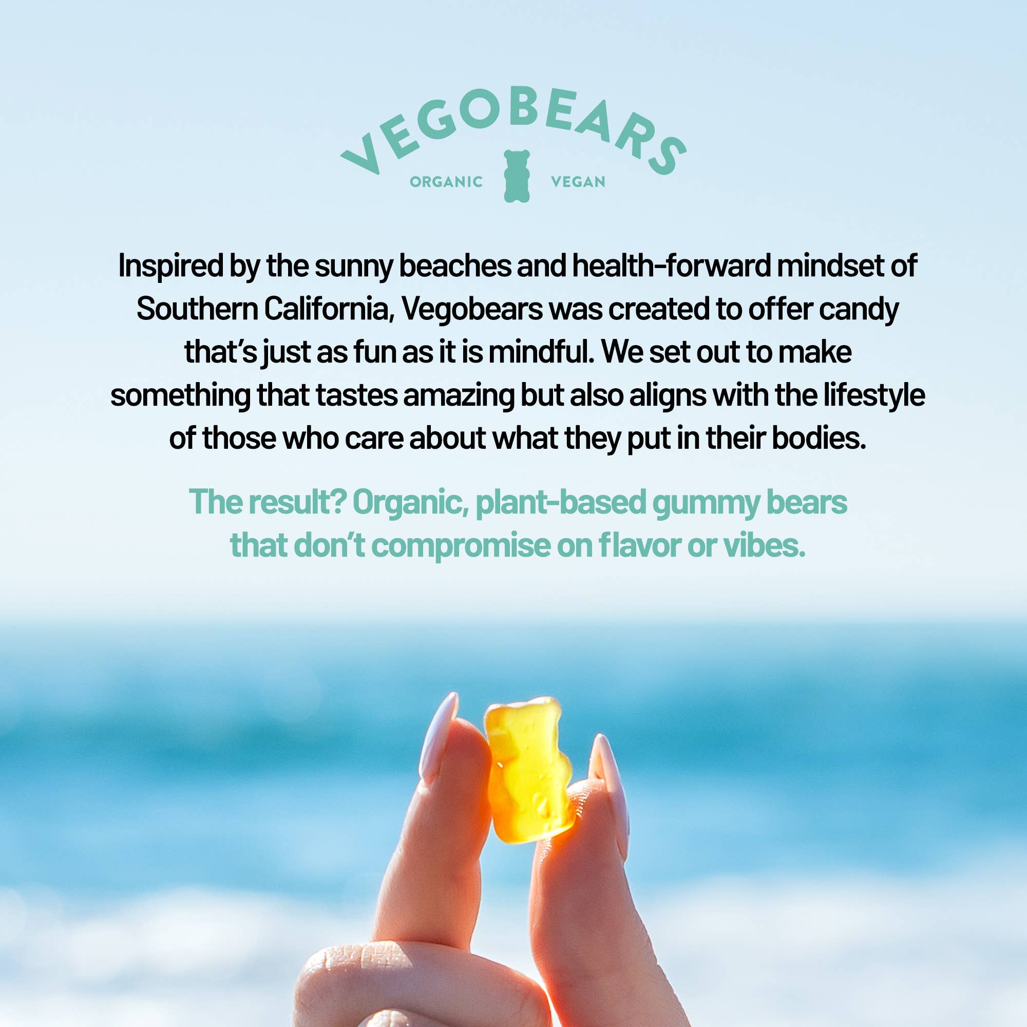 Candy People USA - Wholesale Gummy - Vegobears, Santa Monica 4oz. (10 Pack) - Organic Gummy Bears5