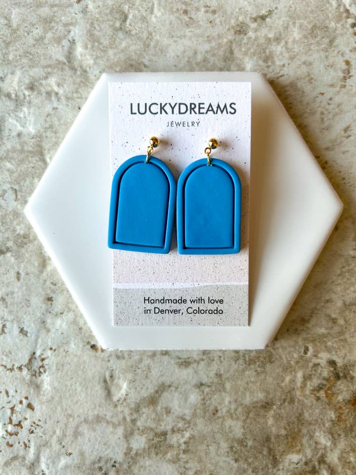Lucia Handmade Polymer Clay Dangle Earrings for wholesale by LuckyDreams