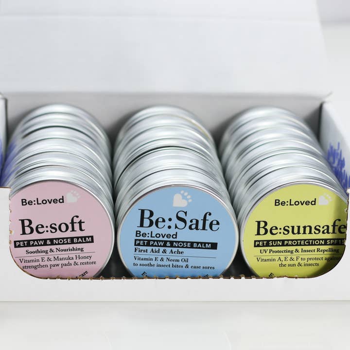 BeLoved, Natural Dog Grooming Products. - Wholesale Pet Grooming Aid - Dog - Pet Paw & Nose Balms in a Shelf Ready Pack (SRP). 18 Units.1