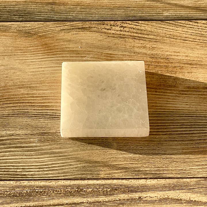 Pebble House - Wholesale Spiritual stone/crystal - Selenite Plate - Square (Crystals & Stones)1