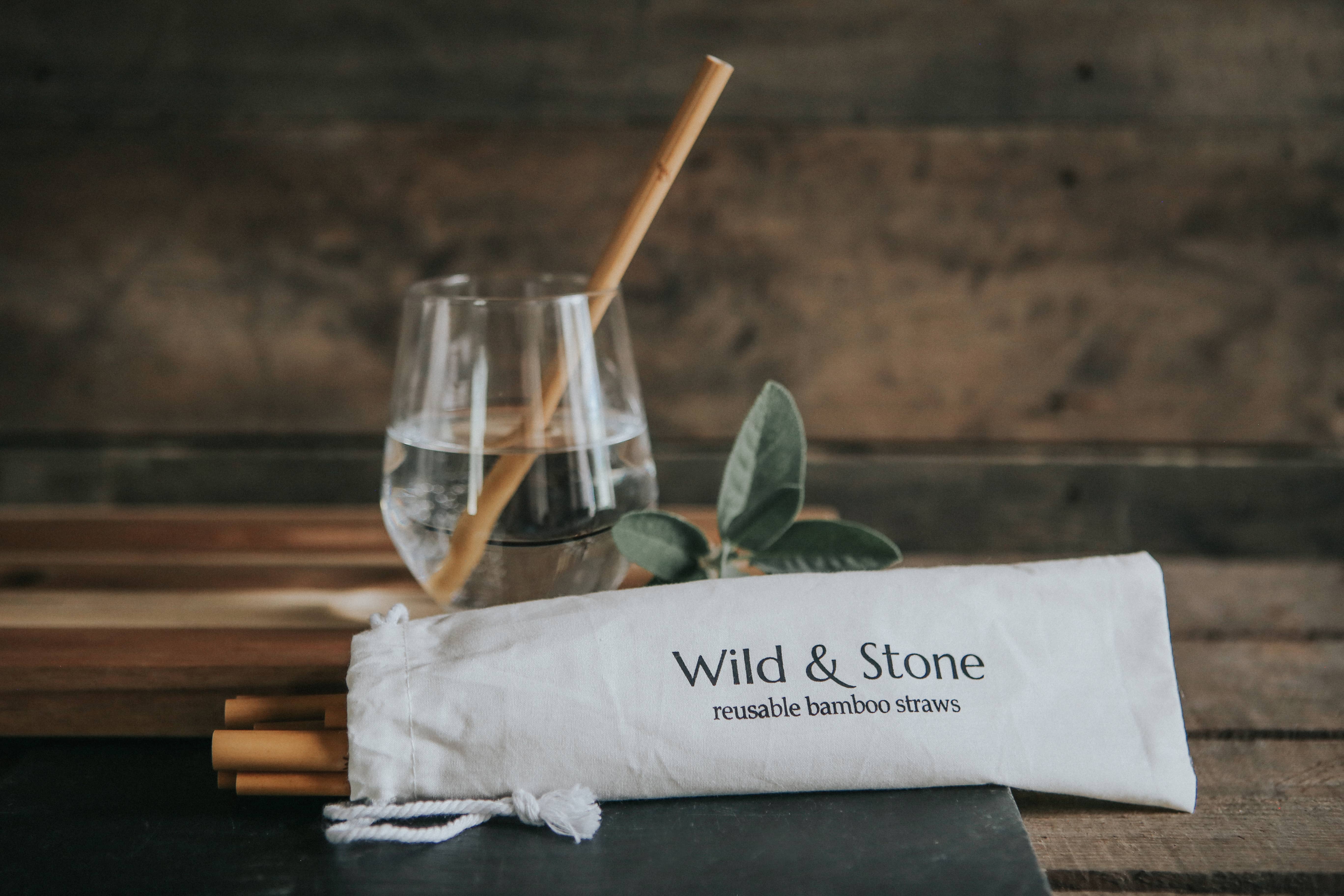 Wild and Stone - Wholesale Drinking Straw - Reusable Drinking Straws - Bamboo - 10 Pack6