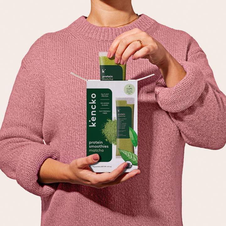 kencko - Wholesale Powdered Health Drink - Matcha Organic Fruit Protein Smoothie Mix (4 smoothies)2