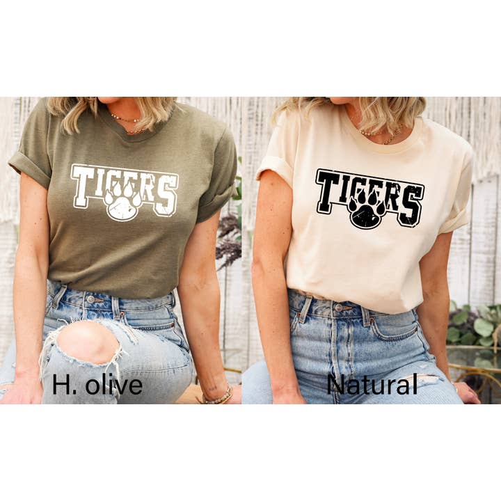 Tigers Shirt, Team Mascot Shirt, Tigers Team Shirt, Tigers T for wholesale by Custom T Story