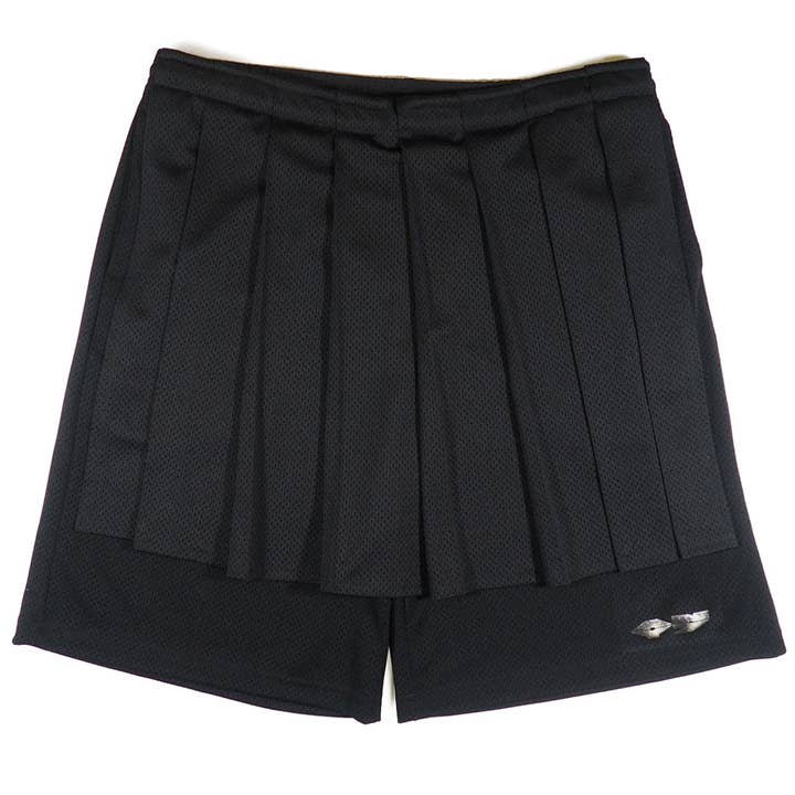 OVRLNDR SHORT LONG EN MAILLE PLISSÉE - Noir pour la vente par Any7