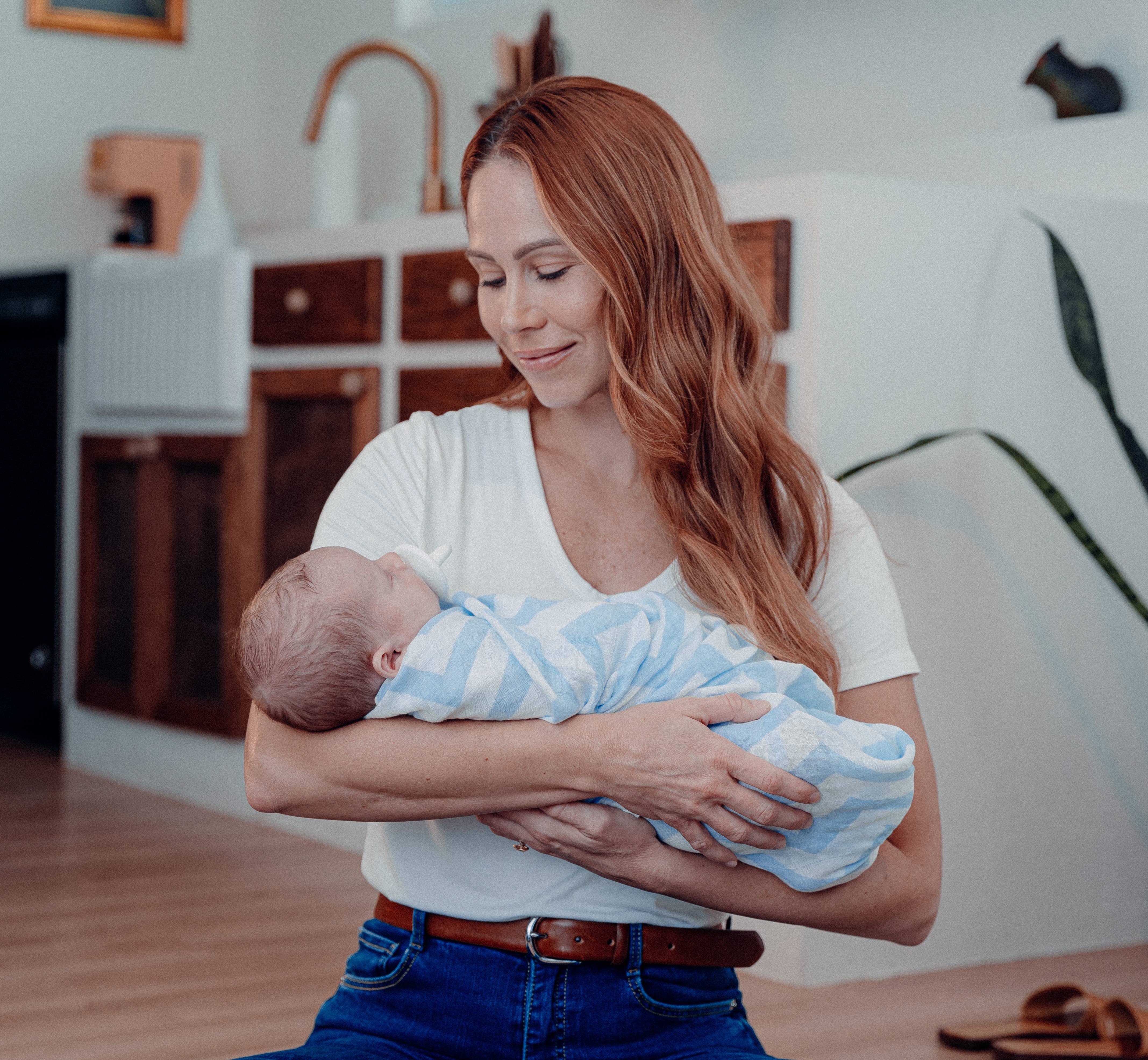 Comfy Cubs – Engroshandel Svøb - Baby – Musselin svøbetæpper, pakke med 4, 47" x 47" fra Comfy Cubs6