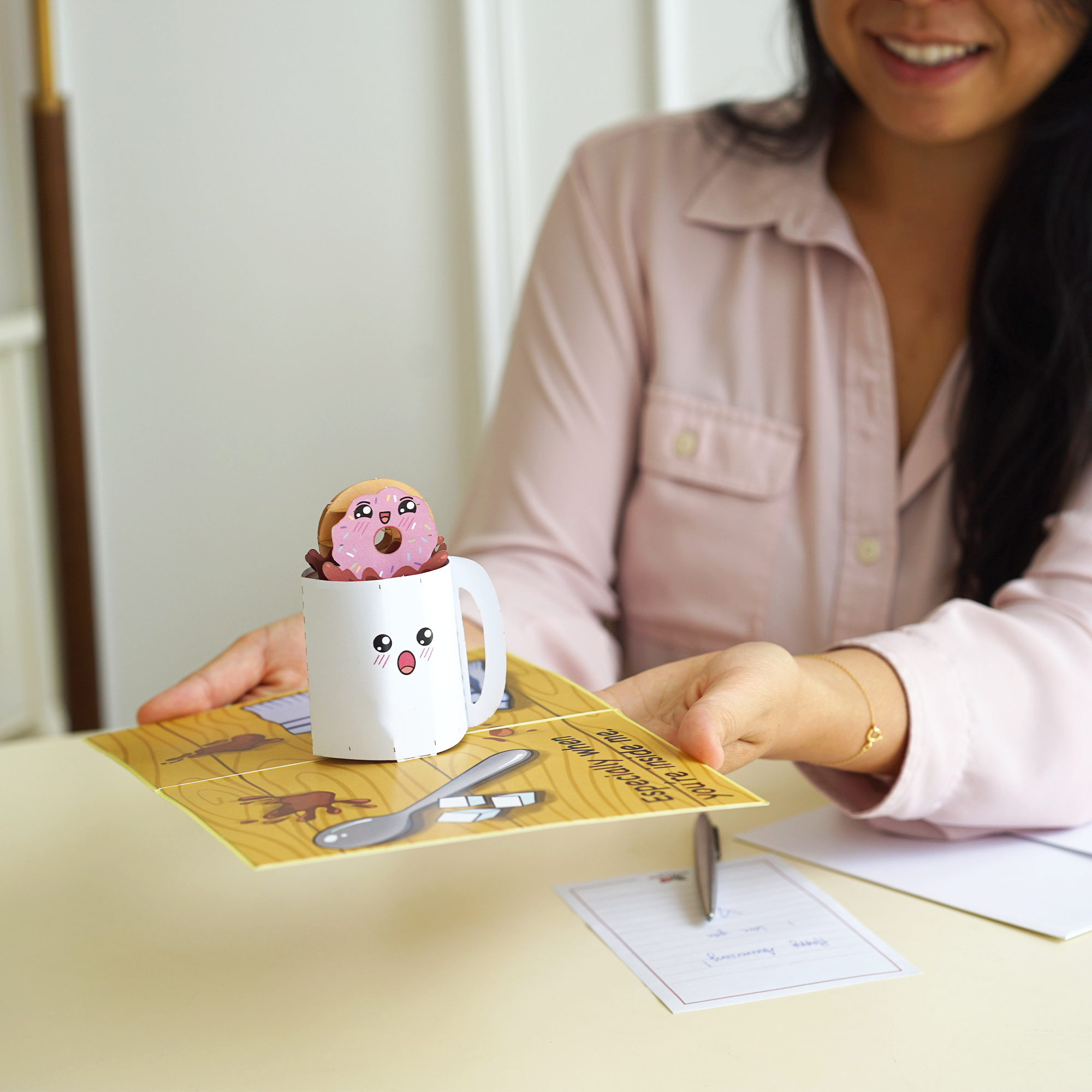 Card Foolery – Großhandel Liebeskarte – Kaffee & Donuts Lustige 3D Pop-Up Freche Liebeskarte1