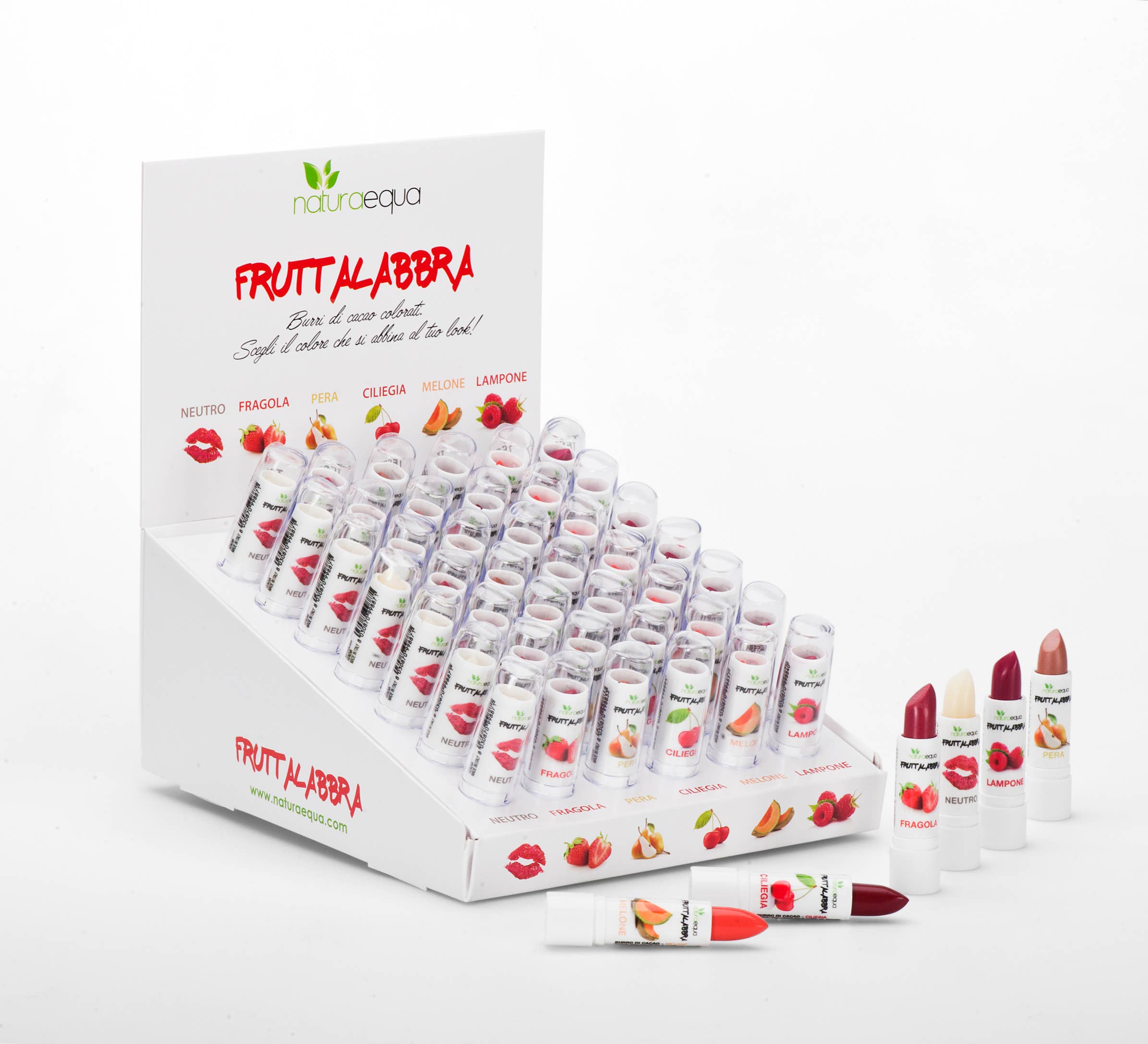 NaturaEqua – Engroshandel Læbestift – Jordbærlæbepomade - farvet kakaosmør3