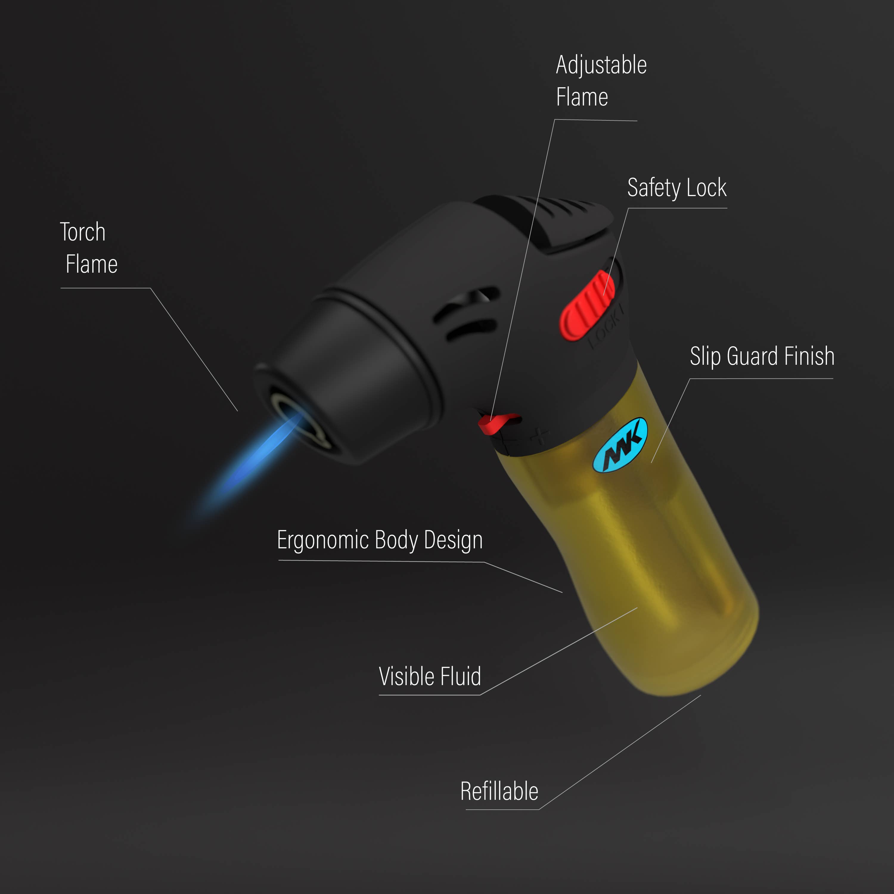 MK Lighter Company - Wholesale Retailer Display - Home & Living - MK Lighter Golf Pro Shop 2 Tier Torch and Jet Set Lighters1