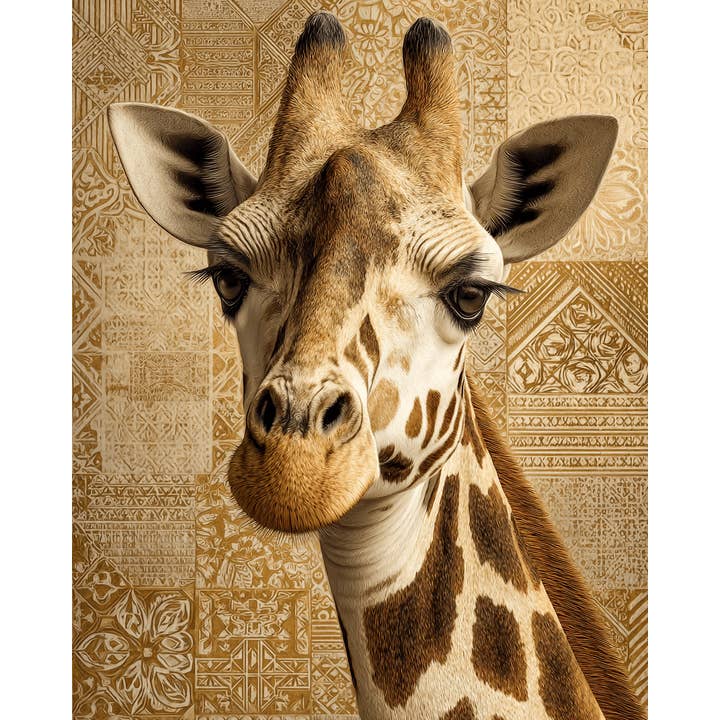 Mowbi - Wholesale Art Print - African Giraffe - Zoo Animals - Biophilic Wildlife Art Print - 8"x10" Artwork for 11"x14" Frame7