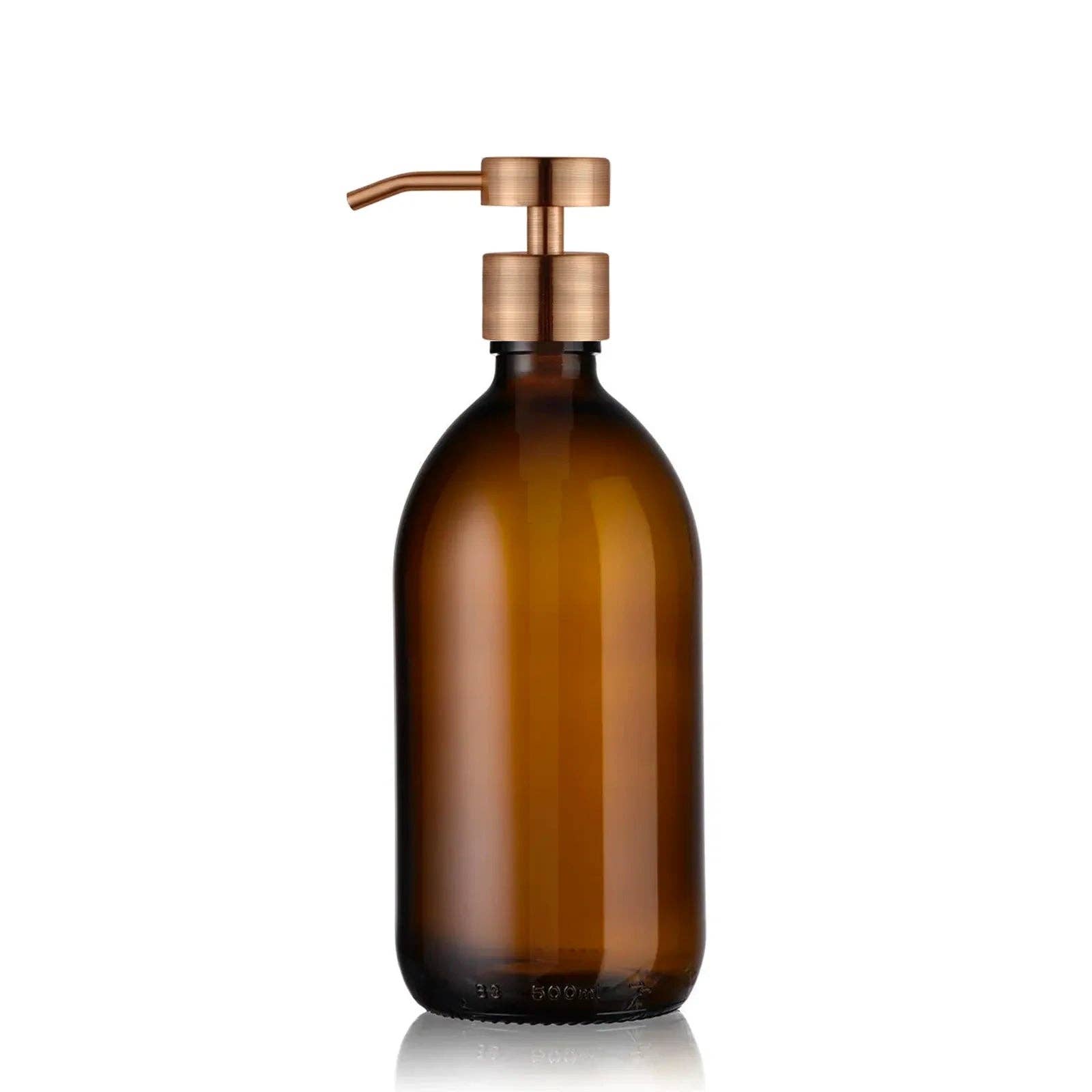 Little Pots – wholesale Tvåldispenser – Tvåldispenser i bärnstensfärgat glas med pump i rostfritt stål9