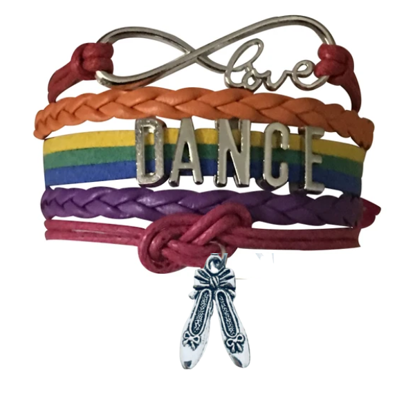 Sportybella – wholesale Charm/dangle bracelet – Ballet Charm Bracelet - Pick Colors4
