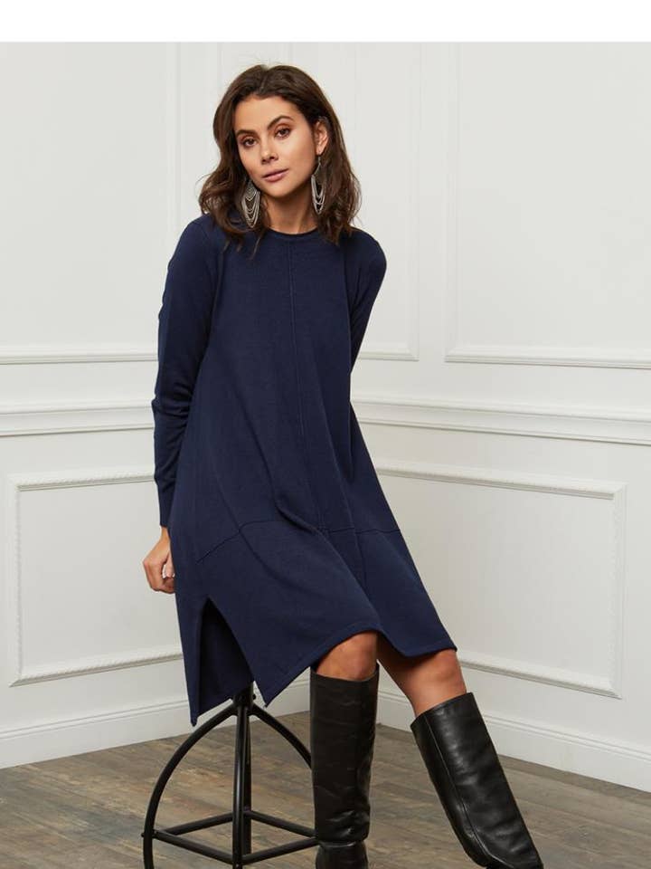 Sweater dress REF. 7019 for wholesale by LÉA & LUC