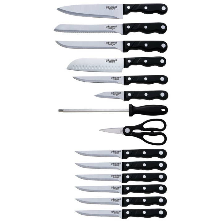 Gourmet Edge - Wholesale Knife Set - Gourmet Edge - 15 Piece Knife Set #70-8015