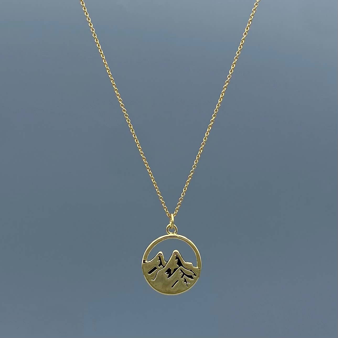 Something Silver - Wholesale Pendant/Charm Necklace - Large Mountain Necklace1