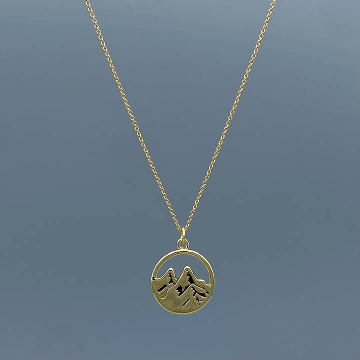Something Silver - Wholesale Pendant/Charm Necklace - Large Mountain Necklace1
