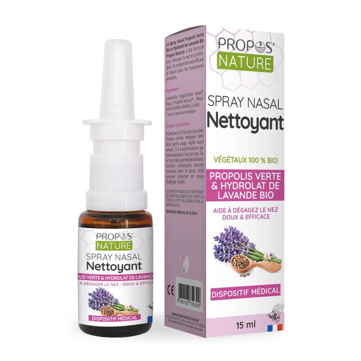 Propos'Nature - Wholesale Nasal Care - Propolis & Organic Lavender Nasal Spray - 15ml