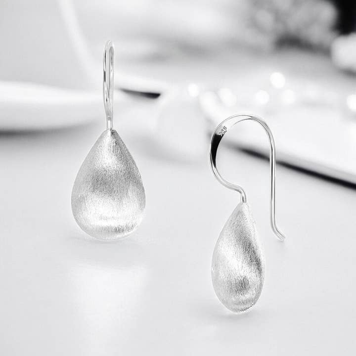 MadamLili - Wholesale Dangle Earrings - 925 sterling silver drop earrings - 25.57mm height, 10.04mm width