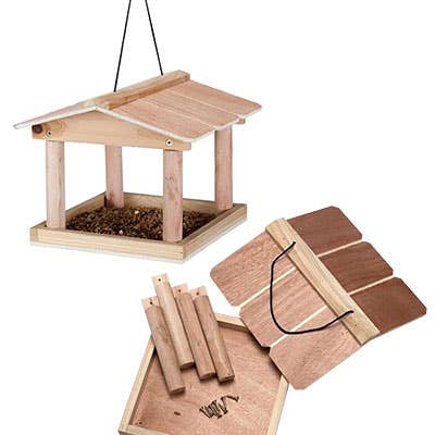 BestNest Inc - Wholesale Bird Feeder - Build-Your-Own Hanging Bird Table Kit